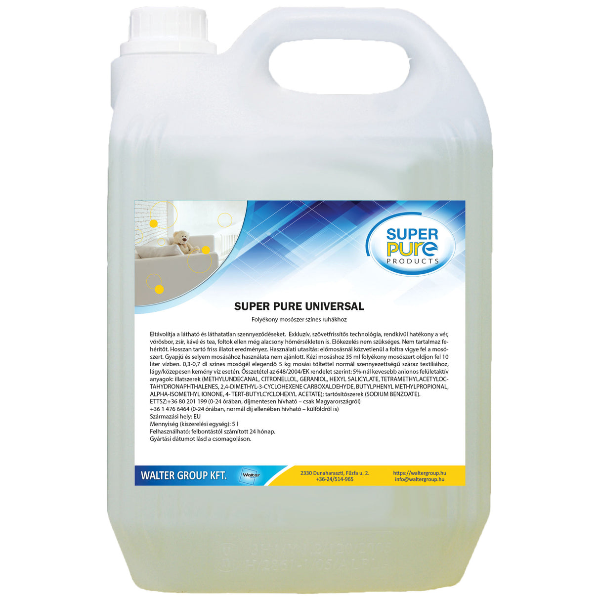 5L Magas minőségű mosógél- Super Pure