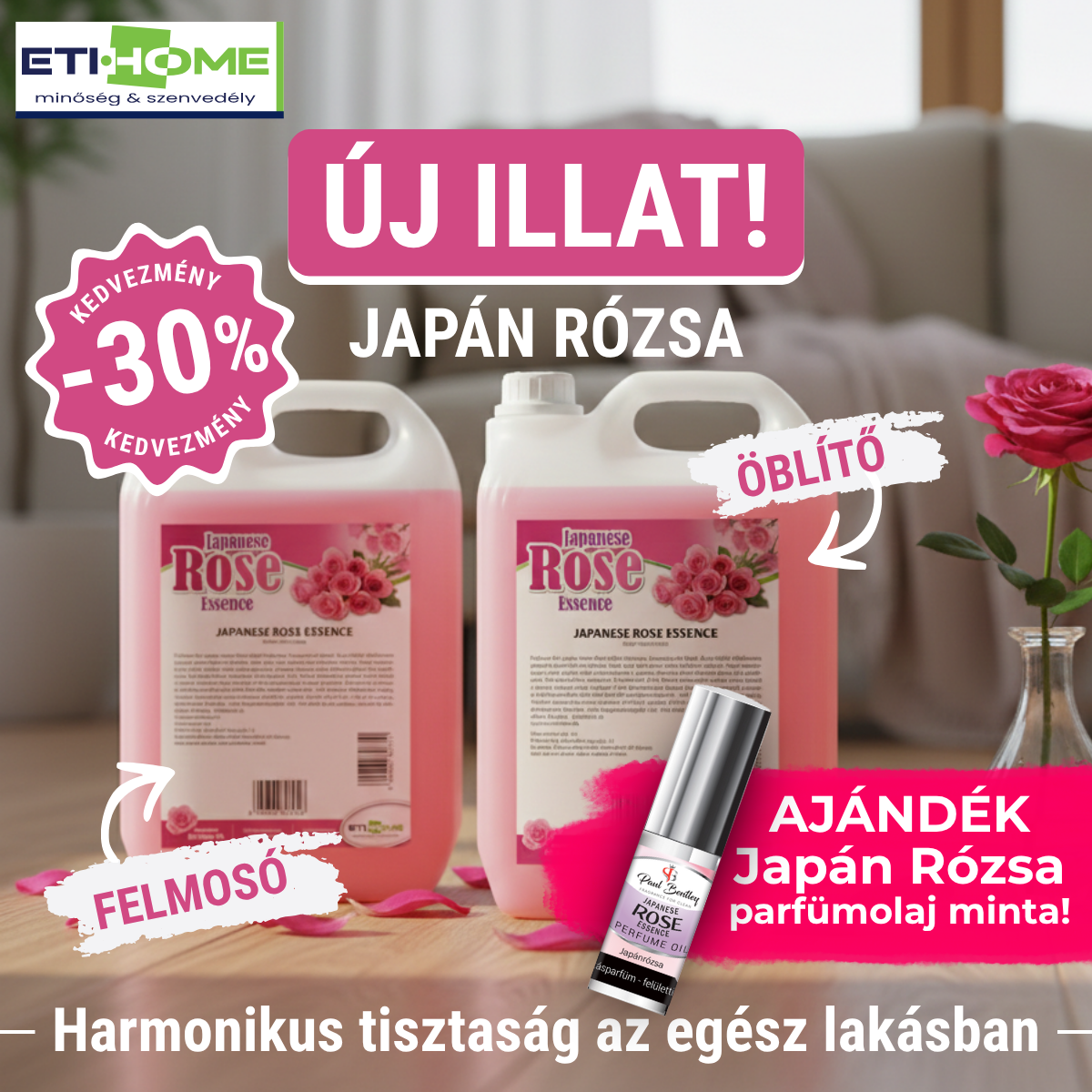 Japanese Rose Essence bevezető 30% akció + ajándék parfümolaj minta