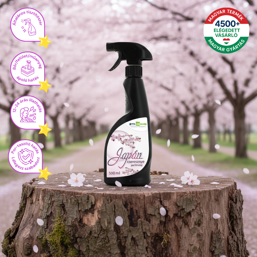 Japán Cseresznye  Felület-Bőr-Műanyag Ápoló és Tisztító Parfümolaj 500ml