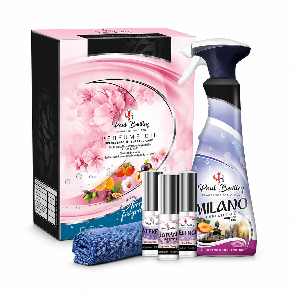 🎁Paul Bentley parfümolaj Ajándékdoboz – Milano 500 ml + mini illatok