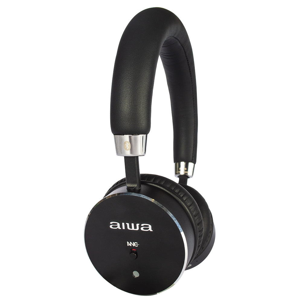 Aiwa HSTBTN-800BK Bluetooth fejhallgató, fekete színben, aktív zajszűrős