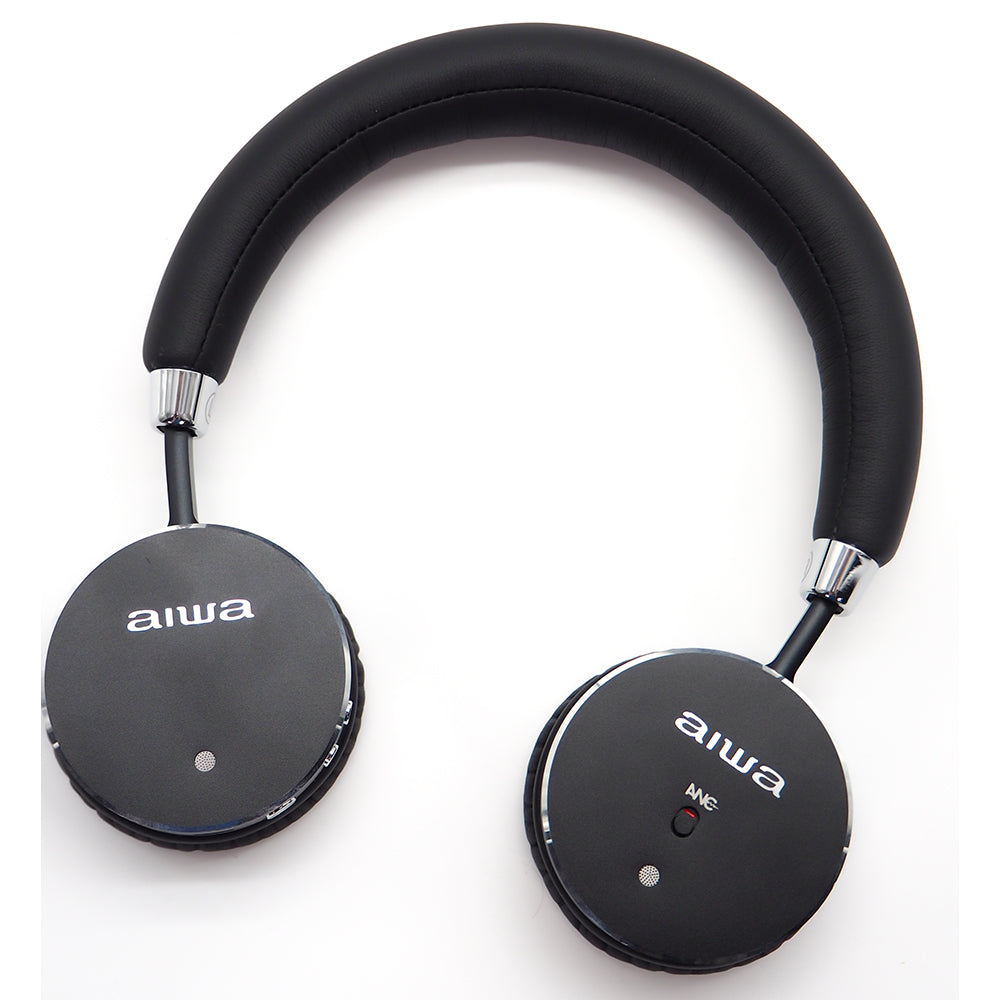 Aiwa HSTBTN-800BK Bluetooth fejhallgató, fekete színben, aktív zajszűrős