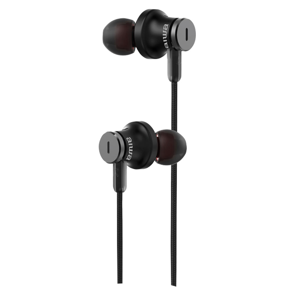 Aiwa ESTBTN-880 Bluetooth fülhallgató, fekete színben, zajcsökkentő funkcióval