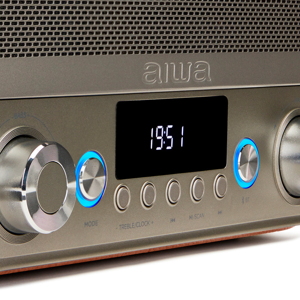Aiwa BSTU-750BR Vintage multimédia - otthoni hangszóró FM rádióval HDMI-vel és BT kapcsolattal