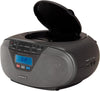 Aiwa BBTU-400BK Hordozható CD rádió, Bluetooth, USB bemenettel, órával és ébresztőórával